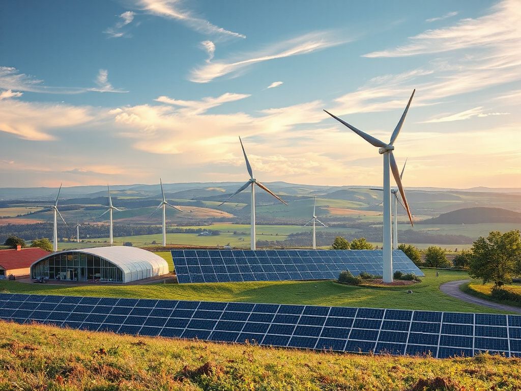 Windräder und Solaranlagen in Deutschland