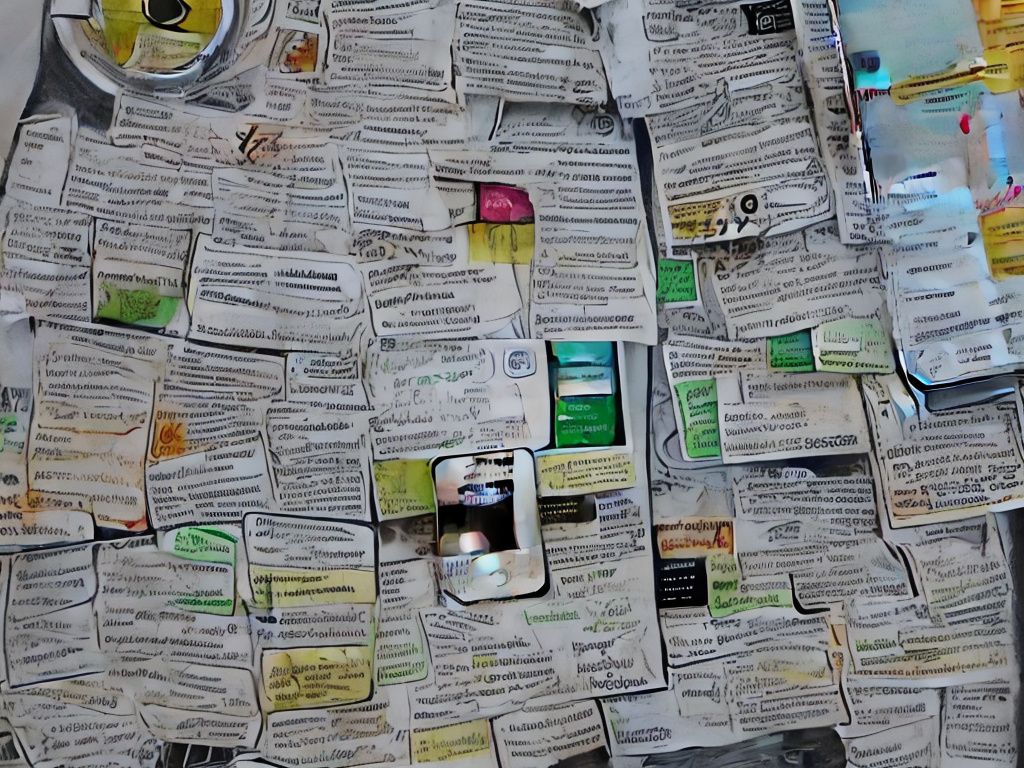 Eine Person, die auf ihr Smartphone schaut, während eine betrügerische SMS auf dem Bildschirm erscheint.