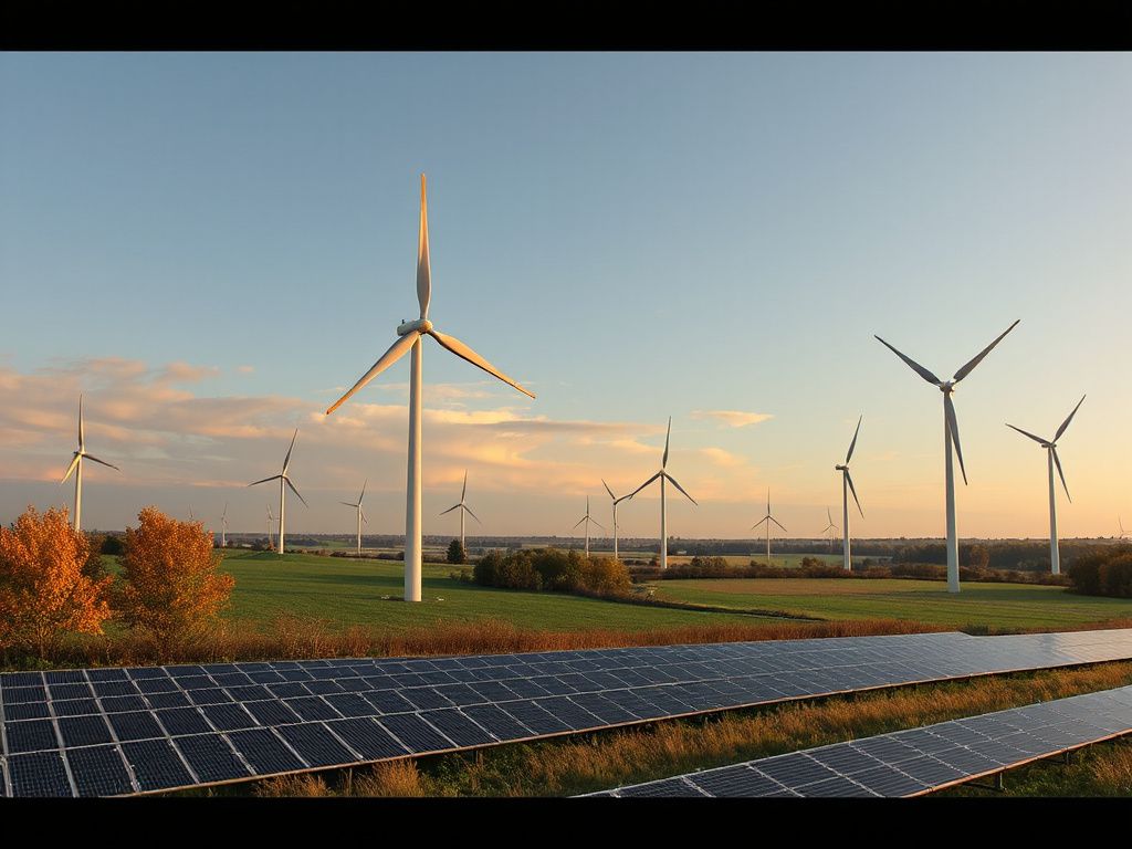 Windräder und Solaranlagen in Deutschland